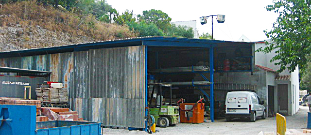 Warehouse buildings of Building contractors S. Chavos Competa, Axarquia, Malaga Warehouse buildings of Building contractors S. Chavos Competa, Axarquia, Malaga