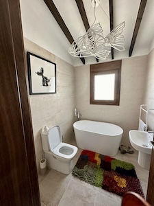 Umbau / Konstruktion Badezimmer. Finca Majarro. Sayalonga