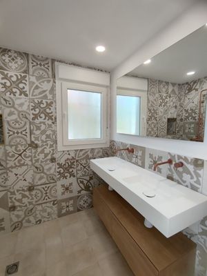 Umbau / Konstruktion Badezimmer. Finca Lucero. Competa