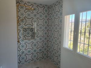 Umbau / Konstruktion Badezimmer. Finca Lucero. Competa