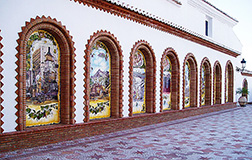 Kirche Competa, Malaga - Konstruktion Paseo de las Tradiciones