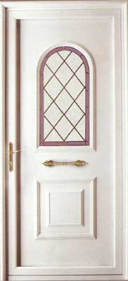 Door for renovation or new construction. Model Stained Glass Alba 3