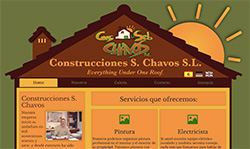 Neue Webseite des Bauunternehmens - Construcciones Sebastián Chavos